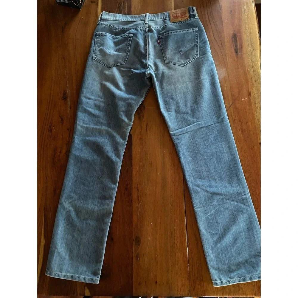 Levi's light wash men's 511 jeans slim straight fit‎ 34x32